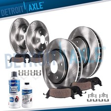 Front Rear Disc Rotors Ceramic Brake Pads Kit fits for 2002 2003 2004 Honda CR-V
