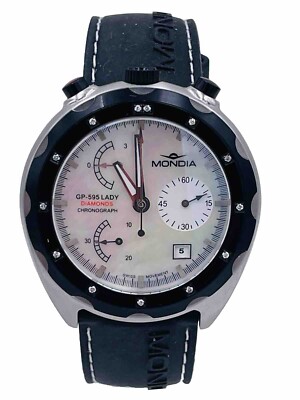 Mondia Swiss CronoMoto Uhr 43mm 13 Diamanten Mi595GK/560 sehr reduziert neu
