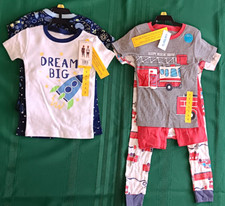 Lot of 8 Pieces Pajama Sets Headquarters Carters Boys Cotton NEW