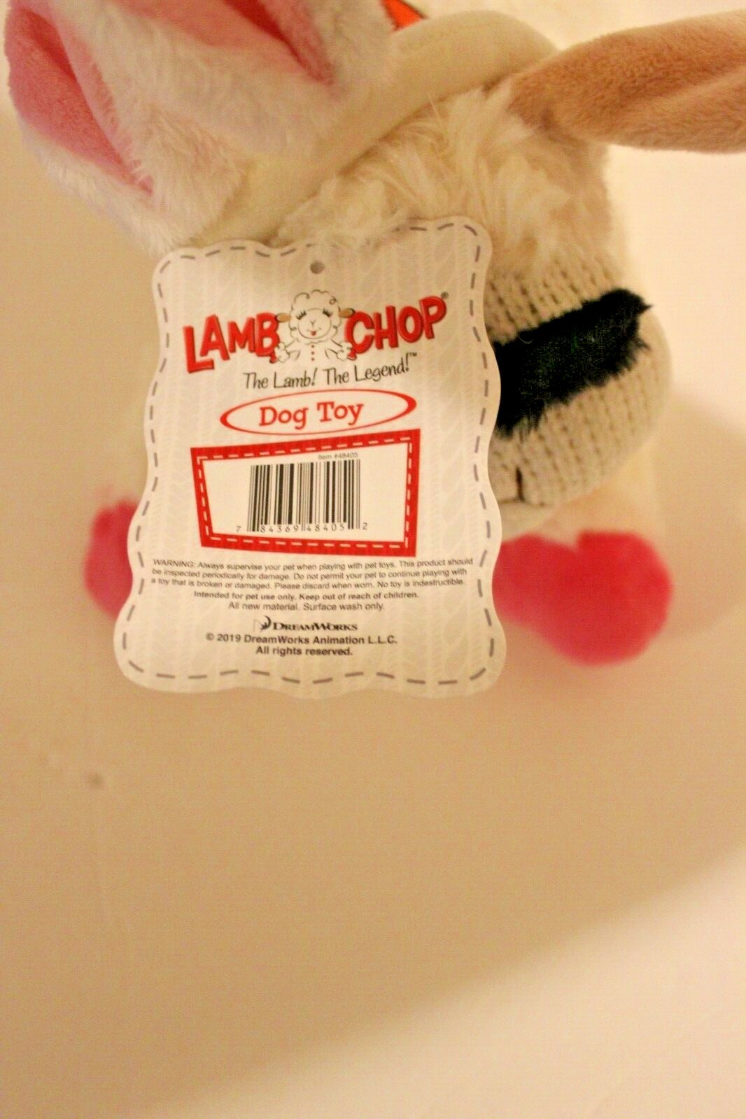 Dreamworks Lamb Chop w/ Bunny Ears 12" Squeak Dog Toy NWT eBay