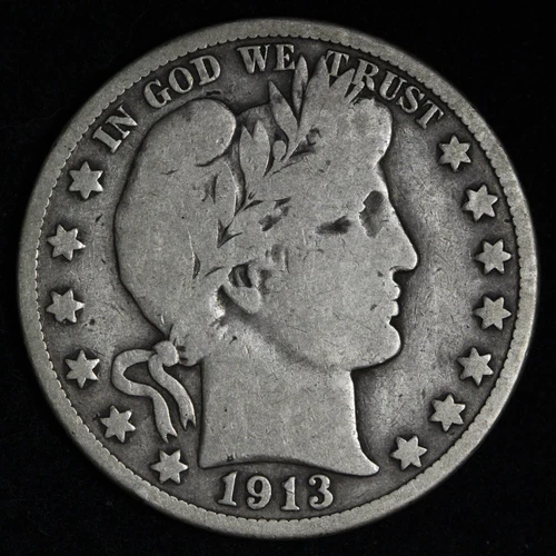 1913-D Barber Half Dollar — photo from another recent sale