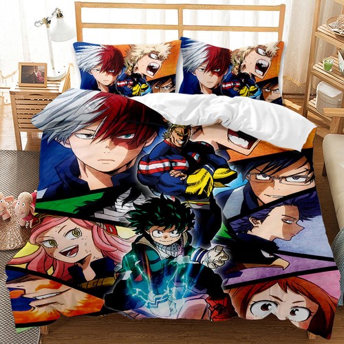 My Hero Academia Doona Duvet Cover Pillowcase Bedding Set Single Double Queen - Picture 4 of 26