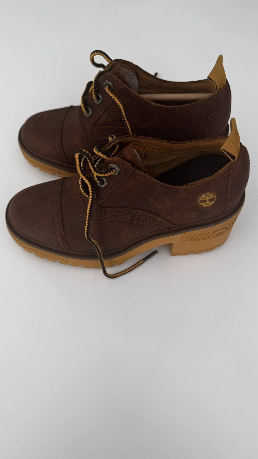 Scarpe Oxford Timberland donna fiori argento marrone Dressin UK 5 #48