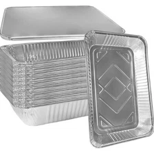 Full Size Deep Aluminum Pans with Full Size Lids