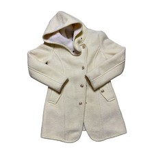 Etam Weekend Women Pea Coat Style Wool Jacket Yellow Gold Size 38