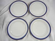 Set of 4 Philip Kingsley Classic Cobalt Fine Porcelain 8" Plates - Thailand