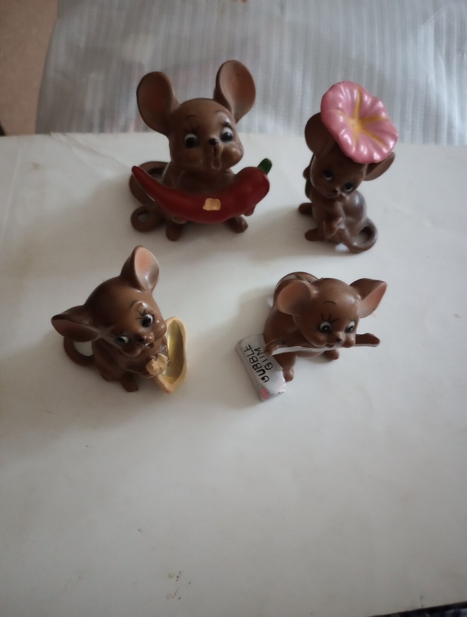 ペパーミントヨーゼフ 4 VTG Josef Joseph Originals Figurines Pepper/Peanut/Flower/Bubble