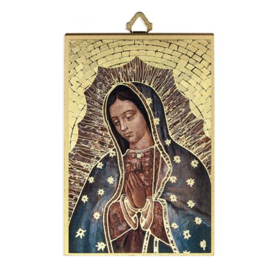 Our Lady of Guadalupe Prayer Gold Foil Mosaic Plaque, Made in Italy, 6 ...