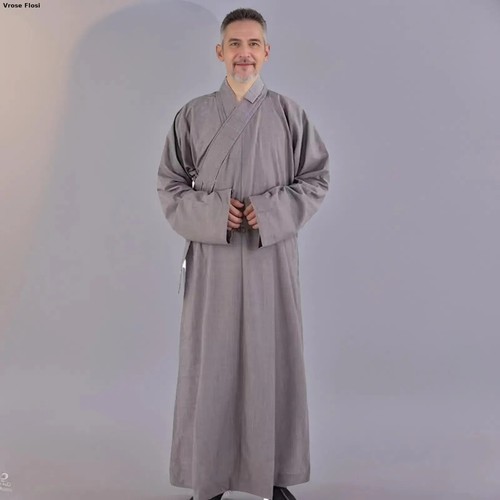 2024 Chinese Clothing Long Robes Buddhist Clothing for Adult Men Meditation Gown - Picture 7 of 29