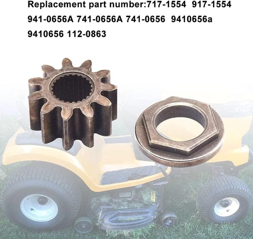 For 717-1554 941-0656A Cub Cadet LTX Tractor Steering Pinion Gear & Bushing kit - Picture 5 of 10