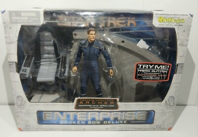 Art Asylum Star Trek Enterprise Broken Bow Deluxe Archer NX-1 Bridge Base