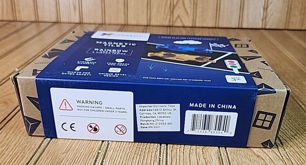 Connetix Magnetic Tiles 2 Piece Rainbow Car Pack