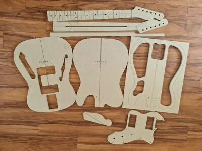 GUITAR AND BASS BUILD 1972 Thinline Telecaster Guitar Template Set