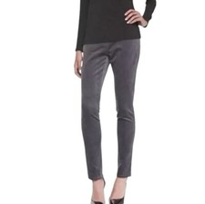 Eileen Fisher Ankle Pants Women s 4 Gray Corduroy Organic Cotton Minimalist
