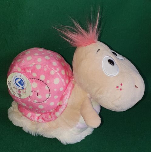 NEW WITH TAGS! NICI ~ HELLO SPRING ~ SUPERSOFT, PINK SNAIL ~ PLUSH, CUDDLY TOY - Afbeelding 1 van 8