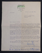 L.A.S. Michel PARENT à l'Abbé MOREL - Art Edition VÉZELAY 1946 - seltenes Autogramm