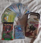 Lot Pokemon FABLE NEBULEUSE (65 cartes + EX + booster neuf + accessoires)