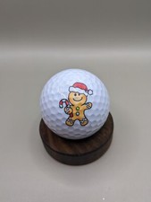 Christmas Logo Golf Ball GINGERBREAD MAN Collectible Ball Santa Hat Candy Cane