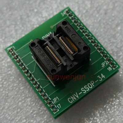 CNV-SSOP-DIP34 TSSOP/SSOP34 TO DIP34 IC Socket Enplas Programmer Adapter/Adaptor