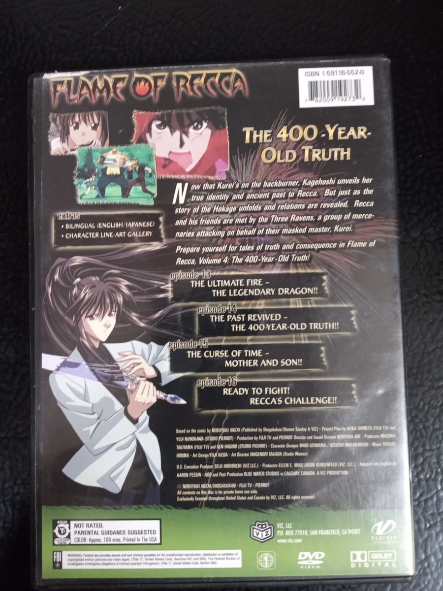 Flame of Recca: Vol 4 – The 400 Year Old Truth | eBay