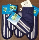 Essential Home Pot Handle Cover (includes 6 covers) New ~ blue/White