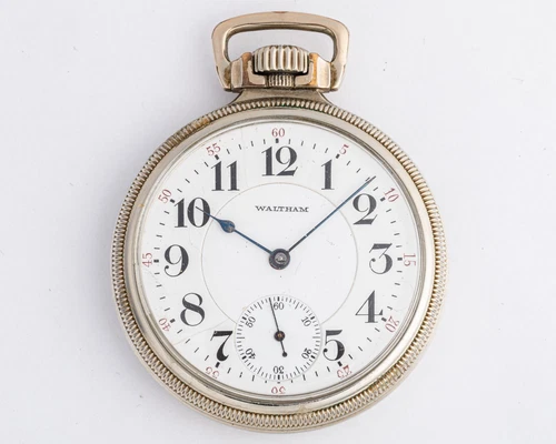 Antique Waltham Vanguard Pocket Watch 16S 23J w/Nice WGF Case! Runs!