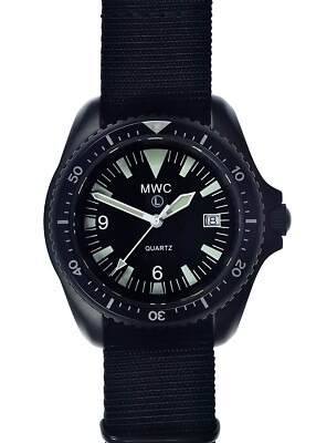 MWC MILITARY QUARTZ 腕時計 MWC Military Divers Watch with 10 Year Battery Life - NSN No: 6645