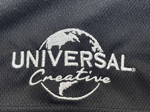 RARE Universal Studios Creative Black Polo Incredible Hulk Coaster Medium M - Picture 3 of 6
