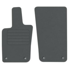 Velours Fußmatten für Porsche Panamera II Bj. 2016 - 2023 Passend VORNE GRAU STD