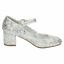 miniatuur 16 - Girls Spot On Glittery Heeled Shoes Black/Silver/Fuchsia UK Sizes 10-2 : H3R057