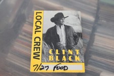 Clint Black  - unused backstage pass /    - FREE POSTAGE -