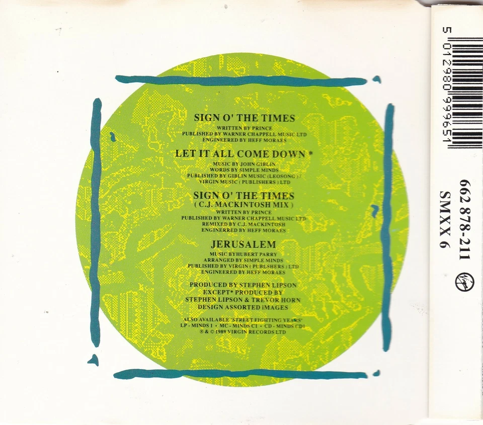 SIMPLE MINDS The Amsterdam E.P. ( UK 4 Track CD Single ) Sign o' the times - Bild 2 von 2