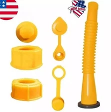 Replacement Gas Can Spout Nozzle Vent Kit for Plastic Gas Cans Old Style Cap