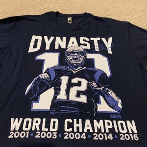 Tom Brady New England Patriots Dynasty T Shirt Nfl Football Mens Xl Ebay