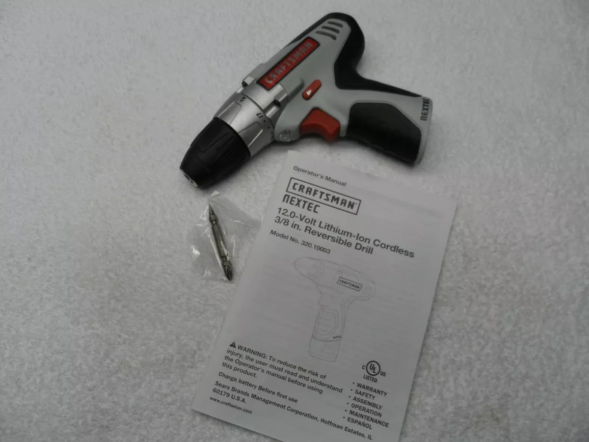Craftsman Nextec 12 volt Compact Drill Driver bare tool Model 320.10003