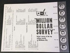 WKY 930 Oklahoma City Million Dollar Survey 10/62 No 1 Beach Boys