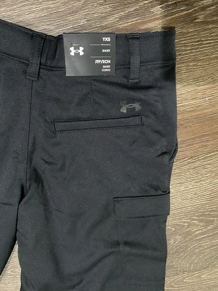 Under Armour Big Boys Match Play Cargo Short, Black, Size: YXS, $55 - Image 4 of 4