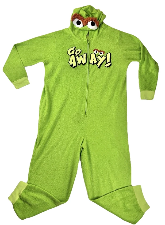 Body de lana para adultos Sesame Street Oscar Go Away disfraz sudadera con capucha XXL 2015 verde Foto 2 de 4
