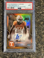 2025 Bowman University Chrome Prospect Autographs Chris Brazzell II Gold /50