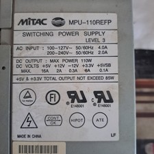 Compaq Presario Power Supply Mitac MPU-110REFP 110 Watt