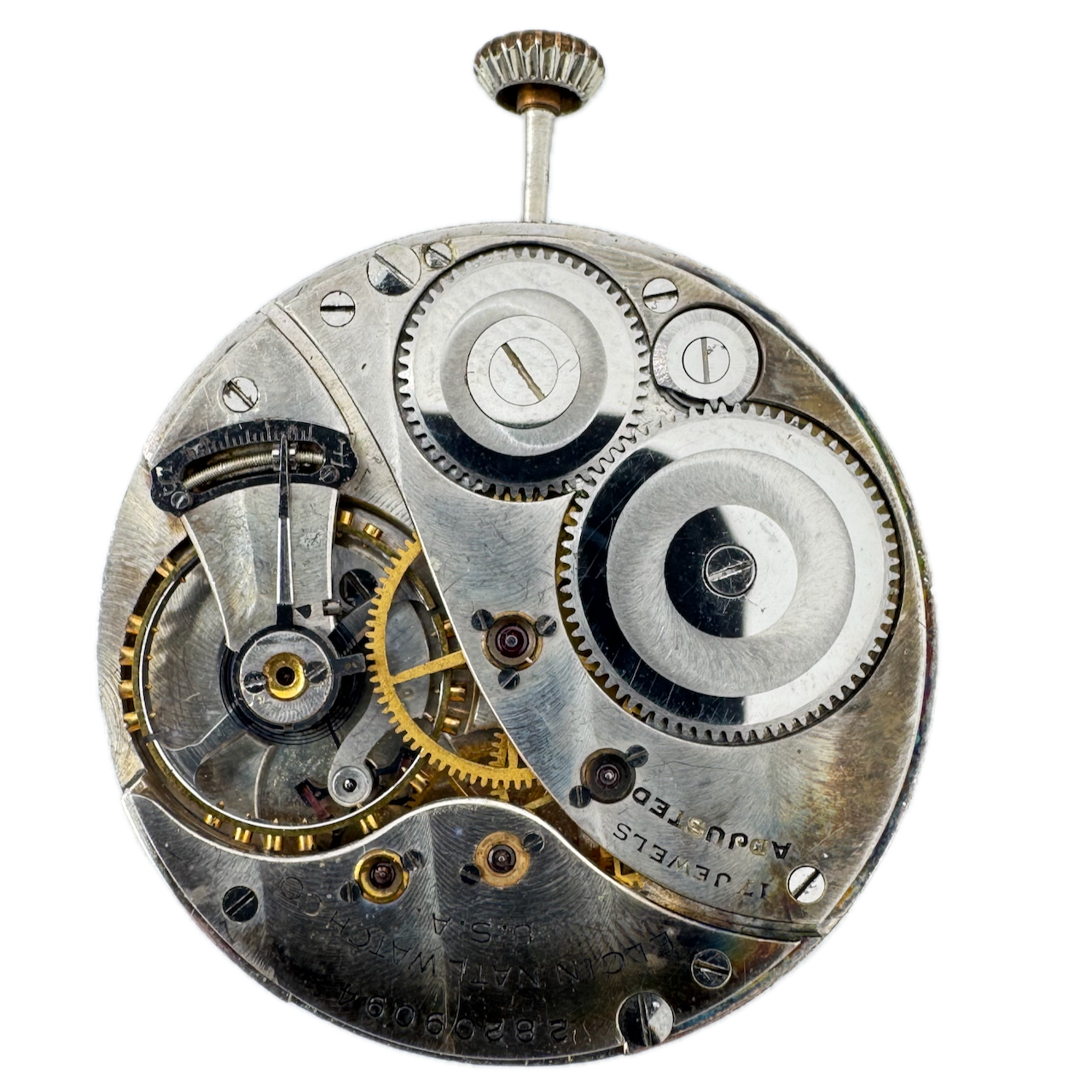 Antique 12s 1925 Elgin 17 Jewel Mechanical Pocket Watch Movement 479 USA