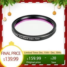 SVBONY SV220 Telescope Filter H-Alpha & OIII 7nm Dual-Band 2" Nebula Filter