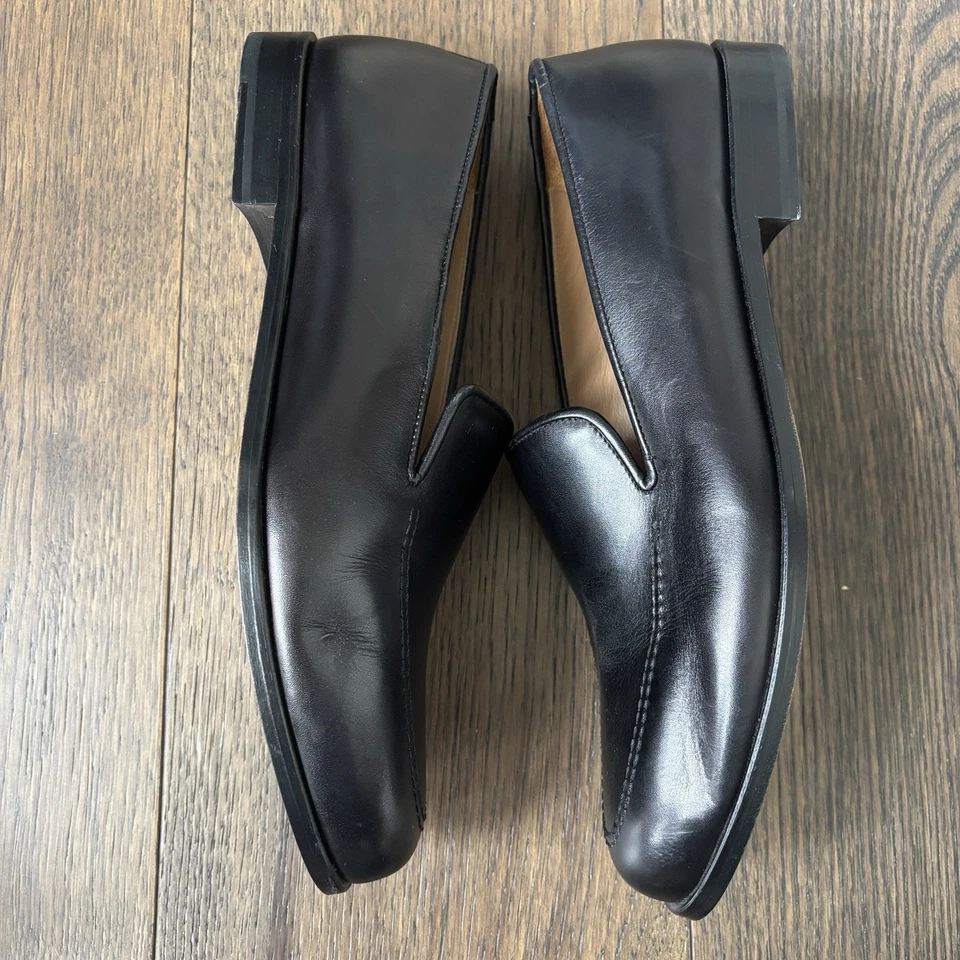 Stubbs & Wootton Palm Beach cuero de becerro veneciano (hombres) negro EE. UU. 10 M $625 Foto 4 de 4