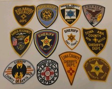 ​Lot of 12 Vintage New Mexico Sheriff Patches - DeBaca, Otero, Santa Fe & More