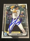 2024  1st Bowman Chrome Draft  Konnor Griffin In Person Autographed Card!!!