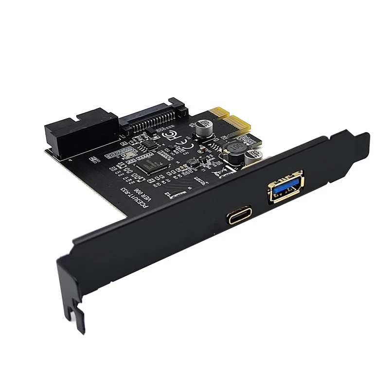 Add On Cards USB 3.1 Type C PCIe Expansion Card PCI Express X1 to USB3.0+ Type-C - Image 3 of 4