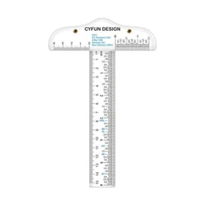 6 Inches Acrylic Clear TSquare Ruler,1 Pack,T Square Ruler,Transparent,T Ruler,
