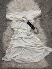 NWT’s Women’s Fashion Nova, fit & Flare white Dress, Size s