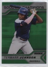 2023 Upper Deck Goodwin Champions Platinum Neon Green Termarr Johnson #P38 0tp5