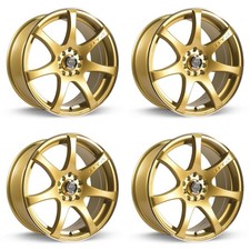 Set of 4 Gold 15x6.5 4x100 Wheel Rims for 2006-2010 Toyota Yaris Alloy 04D1